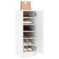 vidaXL Mueble zapatero de aglomerado blanco 32x35x92 cm vidaXL Mueble zapatero de aglomerado blanco 32x35x92 cm