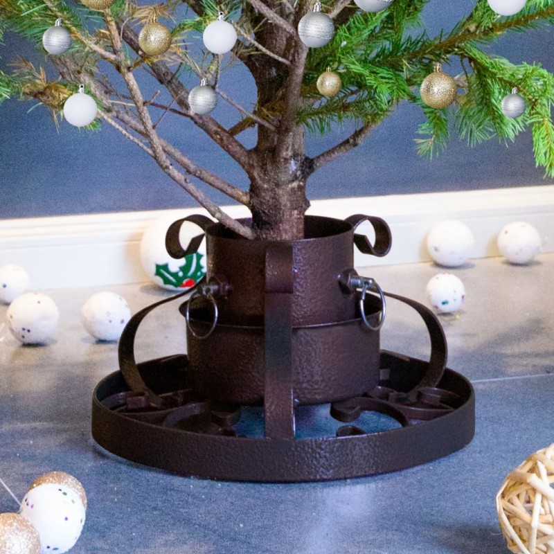 vidaXL Soporte para árbol de Navidad cobre envejecido 29x29x15,5 cm vidaXL Soporte para árbol de Navidad cobre envejecido 29x29x15,5 cm