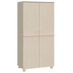 vidaXL Armario HAMAR madera pino maciza marrón miel 89x50x180 cm