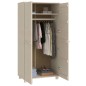 vidaXL Armario HAMAR madera pino maciza marrón miel 89x50x180 cm vidaXL Armario HAMAR madera pino maciza marrón miel 89x50x180 cm