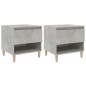 vidaXL Mesitas de noche 2 uds contrachapada gris hormigón 50x46x50 cm vidaXL Mesitas de noche 2 uds contrachapada gris hormigón 50x46x50 cm