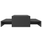 vidaXL Mesa de centro apilable contrachapada gris 100x100x26,5 cm vidaXL Mesa de centro apilable contrachapada gris 100x100x26,5 cm