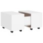 vidaXL Mesa de centro madera contrachapada blanco 60x60x38 cm vidaXL Mesa de centro madera contrachapada blanco 60x60x38 cm