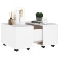vidaXL Mesa de centro madera contrachapada blanco 60x60x38 cm vidaXL Mesa de centro madera contrachapada blanco 60x60x38 cm
