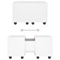 vidaXL Mesa de centro madera contrachapada blanco 60x60x38 cm vidaXL Mesa de centro madera contrachapada blanco 60x60x38 cm
