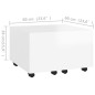 vidaXL Mesa de centro madera contrachapada blanco 60x60x38 cm vidaXL Mesa de centro madera contrachapada blanco 60x60x38 cm