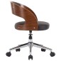 vidaXL Sillas de comedor giratorias 6 uds madera curvada y cuero negro vidaXL Sillas de comedor giratorias 6 uds madera curvada y cuero negro