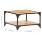 vidaXL Mesa de centro de madera maciza de mango 60x60x35 cm vidaXL Mesa de centro de madera maciza de mango 60x60x35 cm