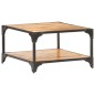 vidaXL Mesa de centro de madera maciza de mango 60x60x35 cm vidaXL Mesa de centro de madera maciza de mango 60x60x35 cm