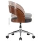 vidaXL Sillas de comedor giratorias 6 uds madera curvada y cuero negro vidaXL Sillas de comedor giratorias 6 uds madera curvada y cuero negro