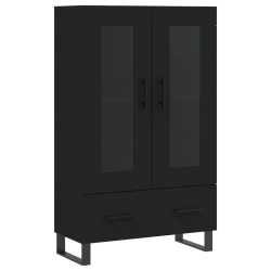 vidaXL Aparador alto madera de ingeniería negro 69,5x31x115 cm