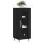 vidaXL Aparador de madera contrachapada negro 34,5x34x90 cm vidaXL Aparador de madera contrachapada negro 34,5x34x90 cm
