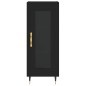 vidaXL Aparador de madera contrachapada negro 34,5x34x90 cm vidaXL Aparador de madera contrachapada negro 34,5x34x90 cm