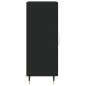 vidaXL Aparador de madera contrachapada negro 34,5x34x90 cm vidaXL Aparador de madera contrachapada negro 34,5x34x90 cm