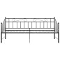 vidaXL Estructura de sofá cama extraíble de metal negro 90x200 cm