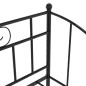 vidaXL Estructura de sofá cama extraíble de metal negro 90x200 cm
