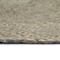 vidaXL Manteles individuales redondos 4 uds yute gris liso 38 cm