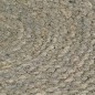 vidaXL Manteles individuales redondos 4 uds yute gris liso 38 cm