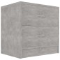vidaXL Mesita de noche madera contrachapada gris hormigón 40x30x40 cm vidaXL Mesita de noche madera contrachapada gris hormigón 40x30x40 cm