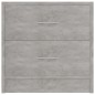 vidaXL Mesita de noche madera contrachapada gris hormigón 40x30x40 cm vidaXL Mesita de noche madera contrachapada gris hormigón 40x30x40 cm