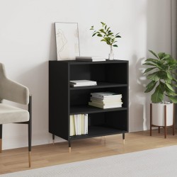 vidaXL Aparador madera de ingeniería negro 57x35x70 cm