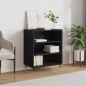 vidaXL Aparador madera de ingeniería negro 57x35x70 cm vidaXL Aparador madera de ingeniería negro 57x35x70 cm