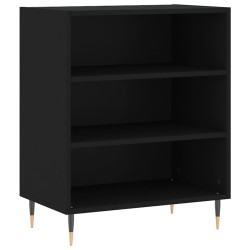 vidaXL Aparador madera de ingeniería negro 57x35x70 cm