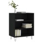 vidaXL Aparador madera de ingeniería negro 57x35x70 cm vidaXL Aparador madera de ingeniería negro 57x35x70 cm