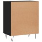 vidaXL Aparador madera de ingeniería negro 57x35x70 cm vidaXL Aparador madera de ingeniería negro 57x35x70 cm