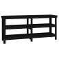 vidaXL Banco de trabajo de madera maciza de pino negro 181x50x80 cm vidaXL Banco de trabajo de madera maciza de pino negro 181x50x80 cm