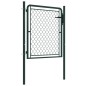 vidaXL Puerta de valla para jardín acero verde 100x75 cm vidaXL Puerta de valla para jardín acero verde 100x75 cm