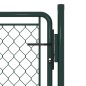 vidaXL Puerta de valla para jardín acero verde 100x75 cm vidaXL Puerta de valla para jardín acero verde 100x75 cm