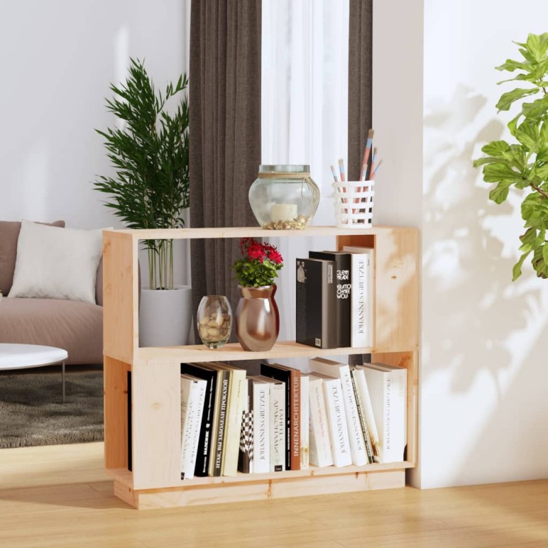 vidaXL Estantería/divisor de espacios madera maciza pino 80x25x70 cm vidaXL Estantería/divisor de espacios madera maciza pino 80x25x70 cm