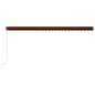 vidaXL Toldo automático retráctil naranja y marrón 600x300 cm vidaXL Toldo automático retráctil naranja y marrón 600x300 cm