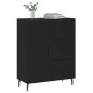 vidaXL Aparador de madera de ingeniería negro 69,5x34x90 cm vidaXL Aparador de madera de ingeniería negro 69,5x34x90 cm
