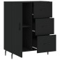 vidaXL Aparador de madera de ingeniería negro 69,5x34x90 cm vidaXL Aparador de madera de ingeniería negro 69,5x34x90 cm
