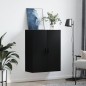 vidaXL Armario de pared negro 69,5x34x90 cm vidaXL Armario de pared negro 69,5x34x90 cm