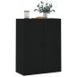 vidaXL Armario de pared negro 69,5x34x90 cm vidaXL Armario de pared negro 69,5x34x90 cm