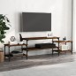 vidaXL Mueble para TV madera contrachapada roble marrón 197x35x52 cm