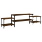 vidaXL Mueble para TV madera contrachapada roble marrón 197x35x52 cm