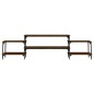vidaXL Mueble para TV madera contrachapada roble marrón 197x35x52 cm