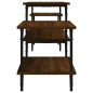 vidaXL Mueble para TV madera contrachapada roble marrón 197x35x52 cm