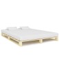 vidaXL Estructura de cama de palés madera maciza de pino 200x200 cm