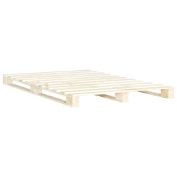 vidaXL Estructura de cama de palés madera maciza de pino 200x200 cm