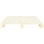 vidaXL Estructura de cama de palés madera maciza de pino 200x200 cm