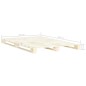 vidaXL Estructura de cama de palés madera maciza de pino 200x200 cm