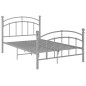 vidaXL Estructura de cama de metal gris 120x200 cm vidaXL Estructura de cama de metal gris 120x200 cm