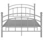 vidaXL Estructura de cama de metal gris 120x200 cm vidaXL Estructura de cama de metal gris 120x200 cm