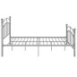 vidaXL Estructura de cama de metal gris 120x200 cm vidaXL Estructura de cama de metal gris 120x200 cm