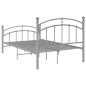 vidaXL Estructura de cama de metal gris 120x200 cm vidaXL Estructura de cama de metal gris 120x200 cm